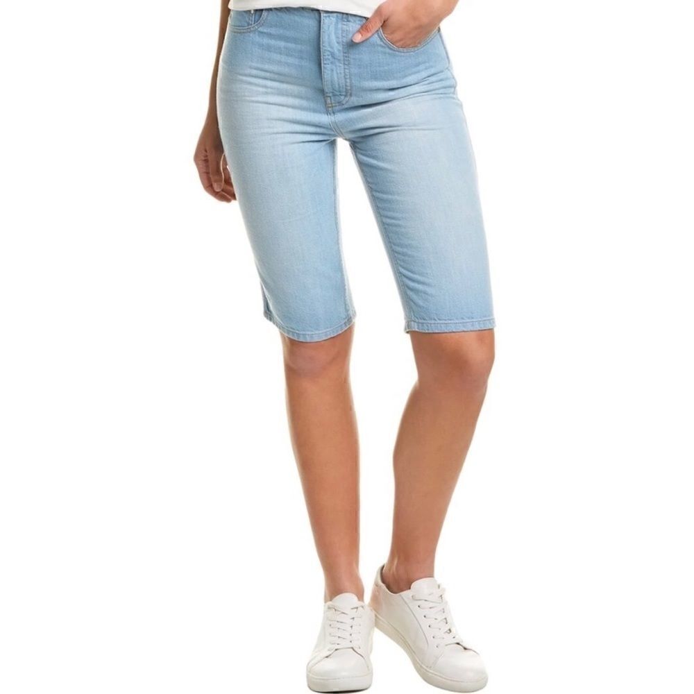 Tibi Vintage Denim Short in Vintage Stone Wash